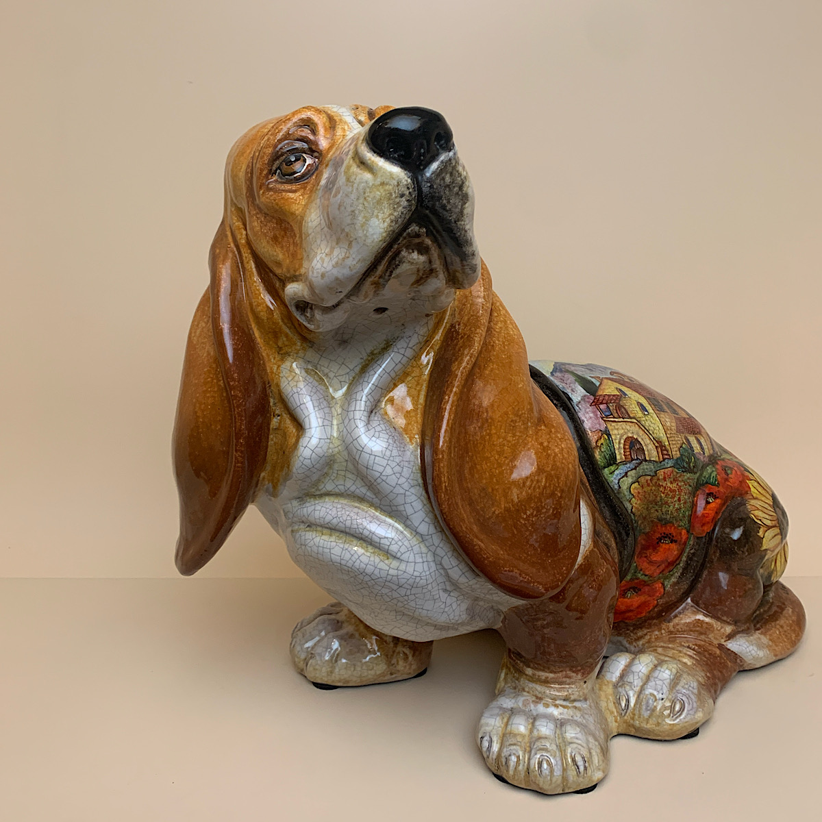 BASSET HOUND design: TUSCAN COUNTRYSIDE, CM.40H